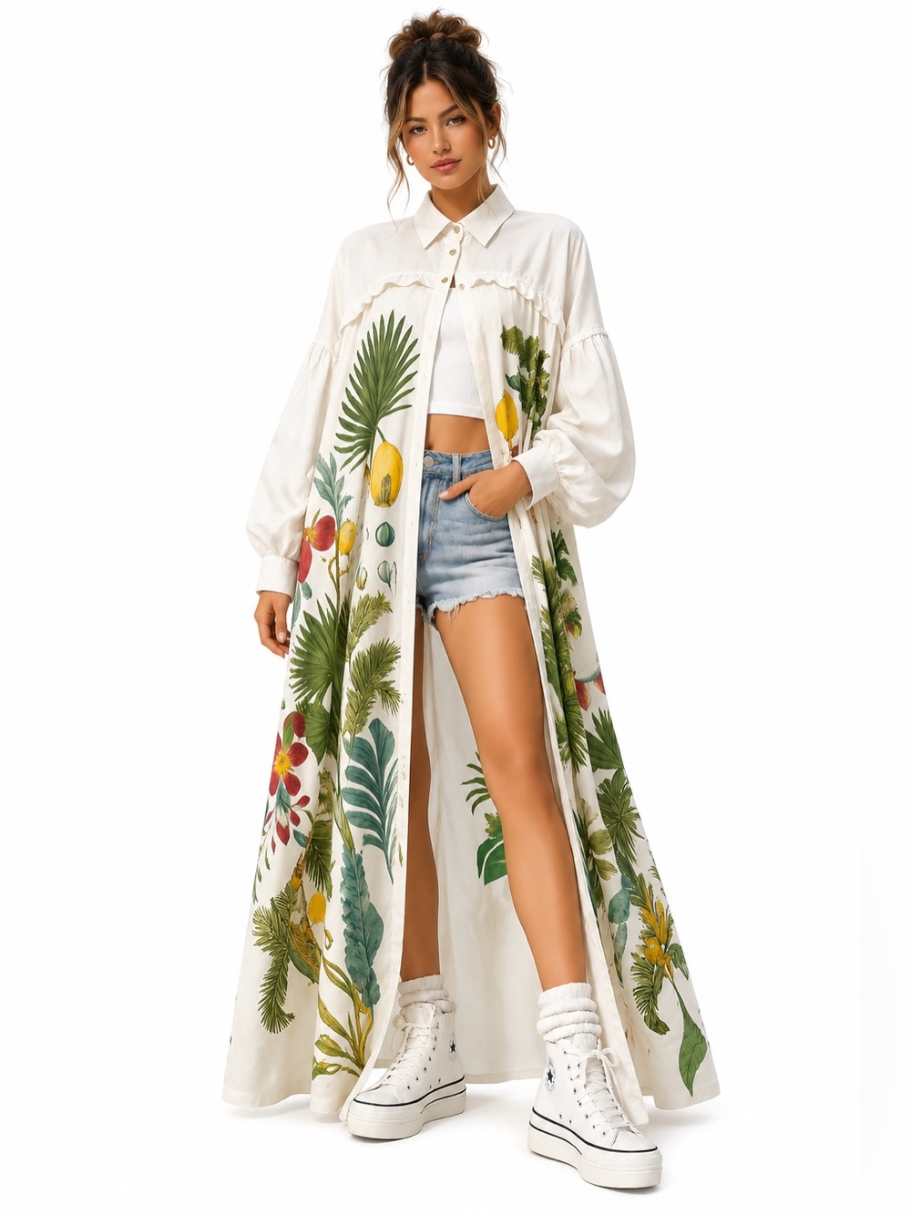 Collared Shirt Kimono